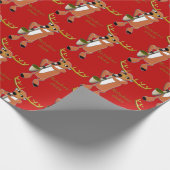 Reindeer Jazz Wrapping Paper Geschenkpapier (Ecke)