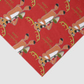 Reindeer Jazz Wrapping Paper Seidenpapier (Detail)
