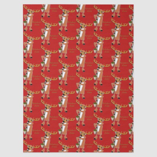 Reindeer Jazz Wrapping Paper Seidenpapier (Vorderseite)
