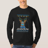 Reindeer Jewdolph Hanukkah Ugly Sweater T-Shirt (Vorderseite)