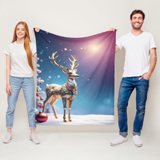 Reindeer Jewels Fleece Blanket (Beispiel)