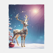 Reindeer Jewels Fleece Blanket (Vorderseite)