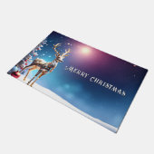 Reindeer Jewels Weihnachtsfeiertag Doormat Fußmatte (Schrägansicht)