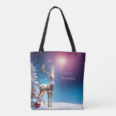 Reindeer Jewels Weihnachtsfeiertag Tote Tasche (Rückseite)