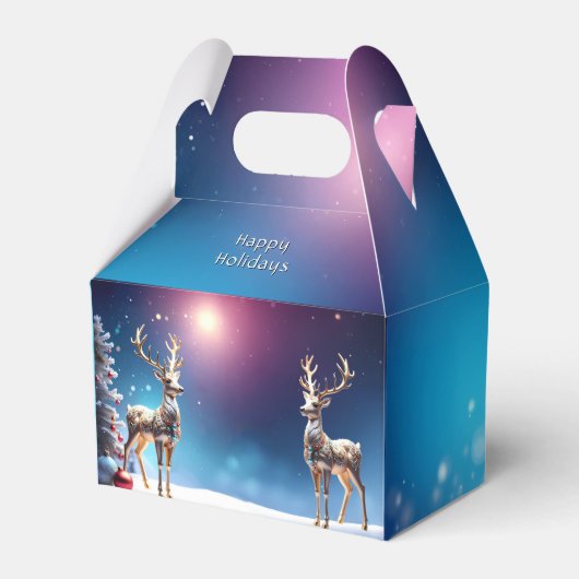 Reindeer Jewels Weihnachtsfeiertage Geschenkboxen Geschenkschachtel (Vorderseite)