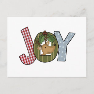 Reindeer Joy Holiday Tshirts und Geschenke Feiertagspostkarte