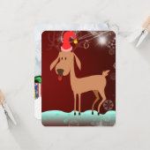 Reindeer Karte (Vorderseite/Rückseite Beispiel)