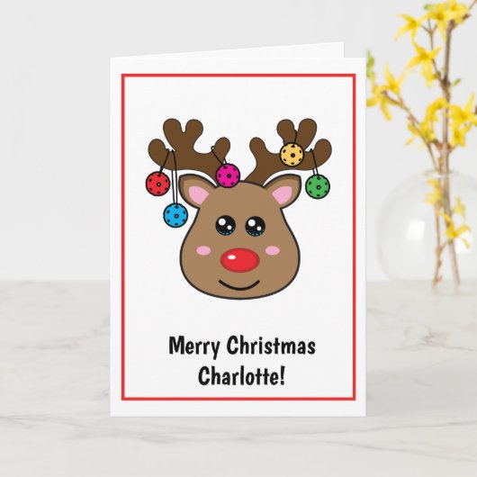 Reindeer Karte (Gelbe Blume)