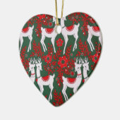 Reindeer Keramik Ornament (Links)