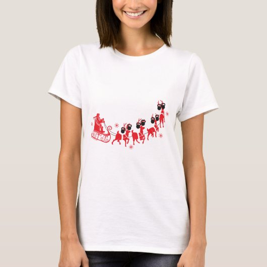 Reindeer Kettlebell Workout T-Shirt (Vorderseite)
