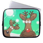 Reindeer Laptopschutzhülle (Vorderseite)