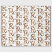 Reindeer Letter R Christmas Geschenkpapier (Flach)