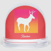 Reindeer-Logo Schneekugeln (Rückseite)
