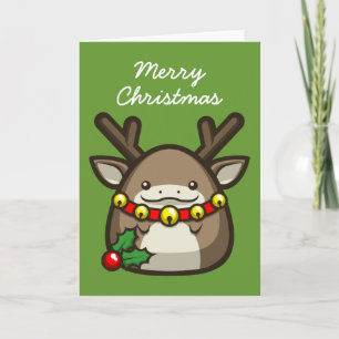 Reindeer "Merry Christmas Card" Feiertagskarte