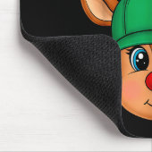 Reindeer Merry Christmas Hat Men Boy Kids  Mousepad (Ecke)