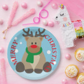 Reindeer Merry Christmas Paper Tellers Pappteller (Party)