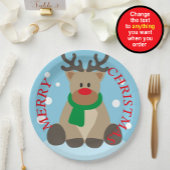 Reindeer Merry Christmas Paper Tellers Pappteller