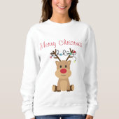 Reindeer Merry Christmas Sweatshirt (Vorderseite)