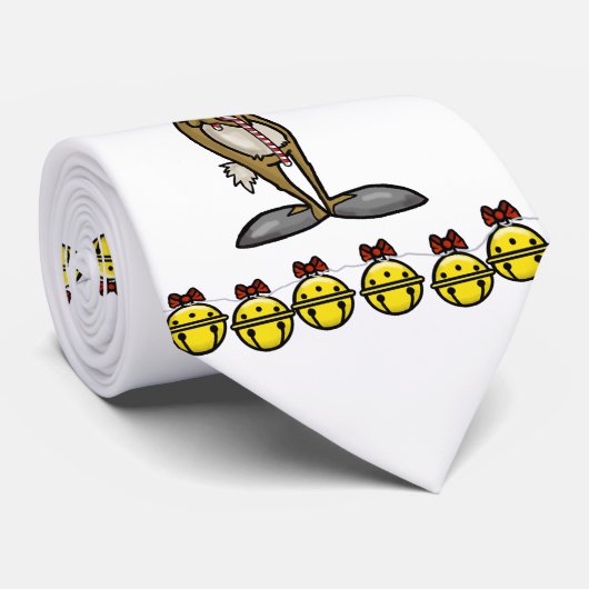 Reindeer mit Dreidel Chrismukkah Necktie Krawatte (Gerollt)