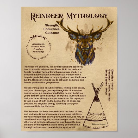 REINDEER MYTHOLOGY POSTER (Vorne)