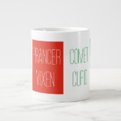 REINDEER NAMES Big White Tasse (Vorderseite)