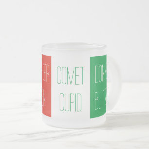 REINDEER NAMES MATTIERTE TASSE