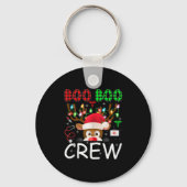 Reindeer Nurse Christmas Scrub Tops Boo Crew Nurse Schlüsselanhänger (Vorderseite)