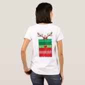 Reindeer Nurse T - Shirt (Schwarz voll)