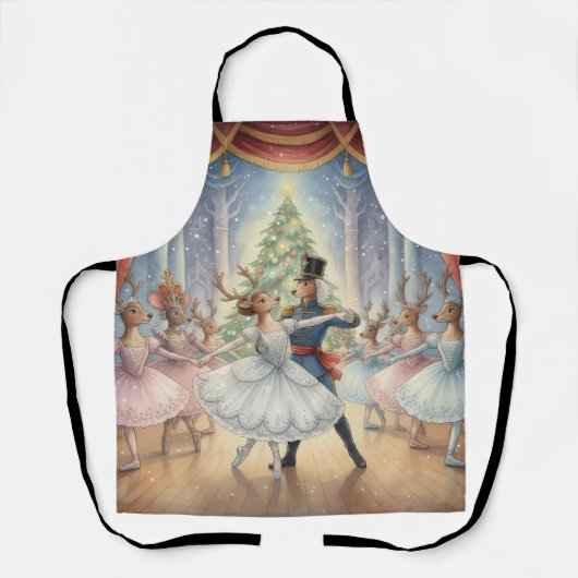 Reindeer Nutcracker Ballet, Apron Schürze (Vorderseite)