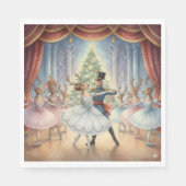 Reindeer Nutcracker Ballet, Napkins Serviette (Vorderseite)