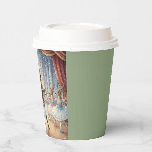 Reindeer Nutcracker Ballet, Paper Cups Pappbecher (Links)