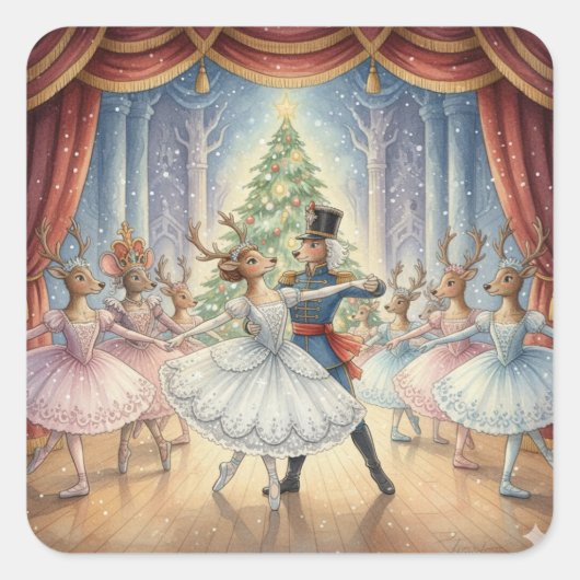 Reindeer Nutcracker Ballet, Stickers (Vorderseite)
