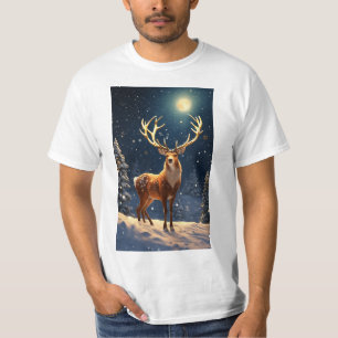 "Reindeer-Offenbarung: Festive Men's T - Shirt Col