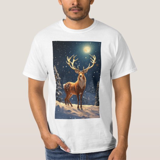 "Reindeer-Offenbarung: Festive Men's T - Shirt Col (Vorderseite)
