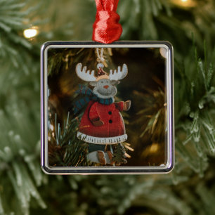 Reindeer Ornament Christmas Aus Metall