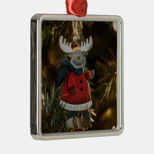 Reindeer Ornament Christmas Aus Metall (Rechts)