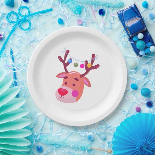 Reindeer Pappteller (Party)