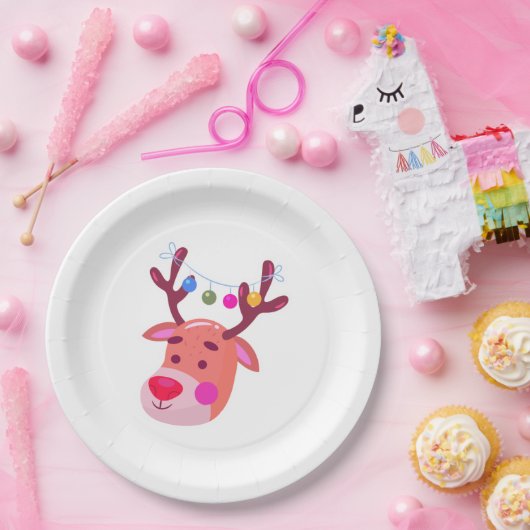 Reindeer Pappteller (Party)