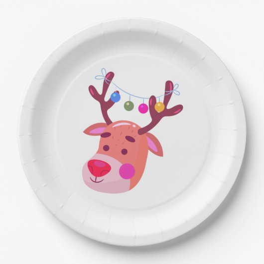 Reindeer Pappteller (Vorderseite)