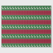 Reindeer Parade Knit Geschenkpapier (Flach)