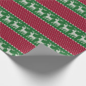 Reindeer Parade Knit  Geschenkpapier (Ecke)