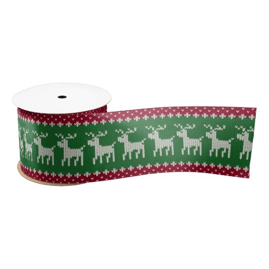 Reindeer Parade Knit  Satinband (Spule)