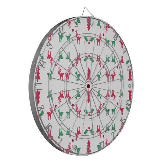 REINDEER PATTERN DARTSCHEIBE (Vorderseite Links)