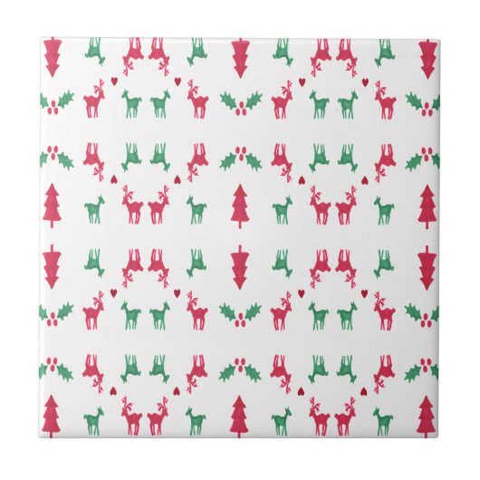 REINDEER PATTERN FLIESE (Vorderseite)
