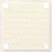 Reindeer Pattern Glass Coaster Glasuntersetzer (Rückseite)