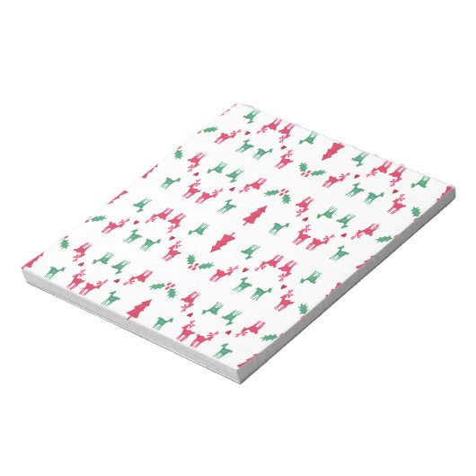 REINDEER PATTERN NOTIZBLOCK (Rotiert)