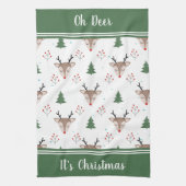 Reindeer Pattern Personalisiert Weihnachten Geschirrtuch (Vertikal)