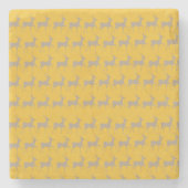 Reindeer Pattern Stone Coaster Steinuntersetzer (Vorderseite)