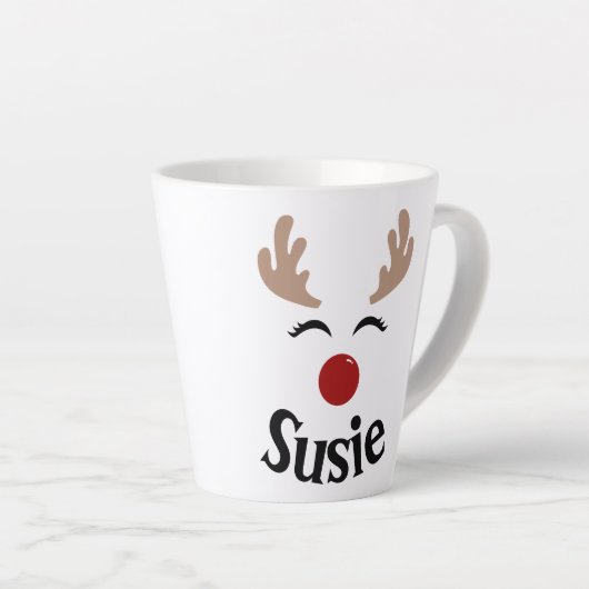 REINDEER PERSONALISIERTE MUG MILCHTASSE (Rechte Ecke)