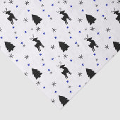 Reindeer Pine Forest Seidenpapier (Ausschnitt)